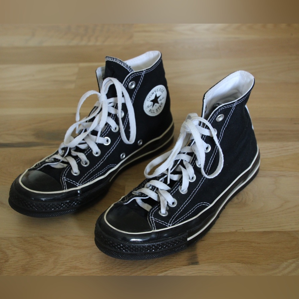 Black Custom Converse - image 1